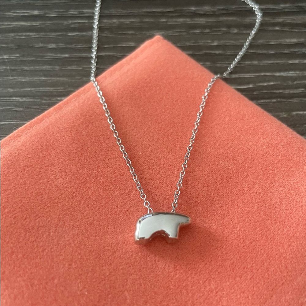 The Golden Bear 14k White Gold Necklace